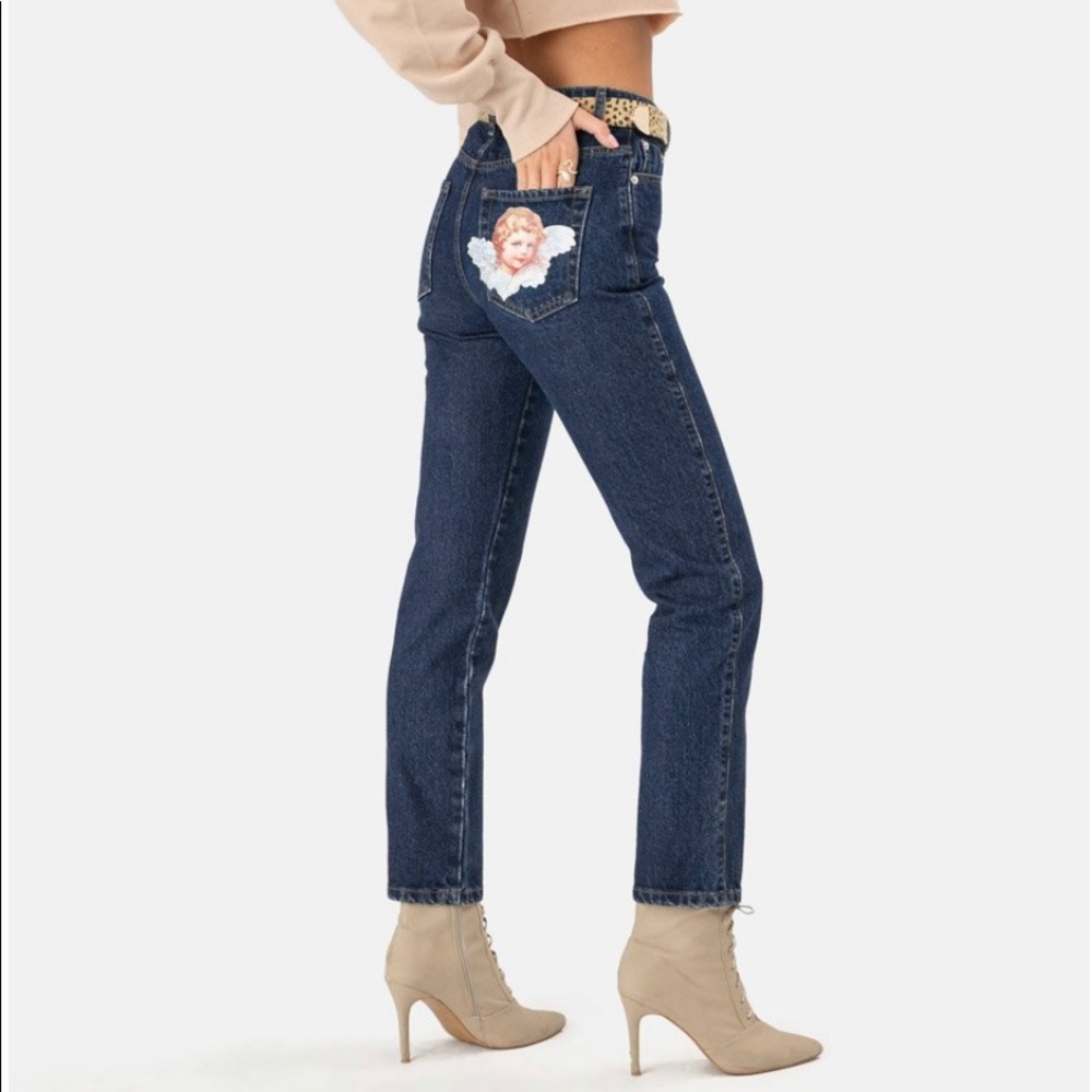 Adika straight leg halo jeans